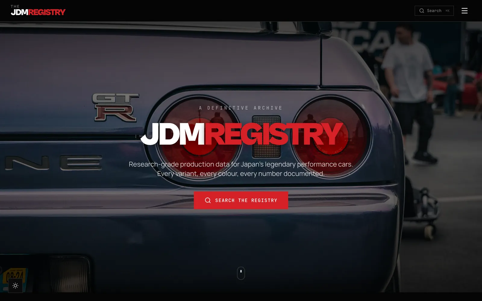 The JDM Registry — built by Webgun